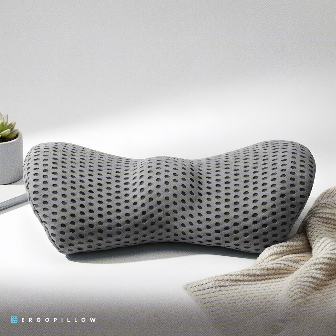 LUFTREST™ ErgoPillow – Rebound Foam Lumbar Support Cushion