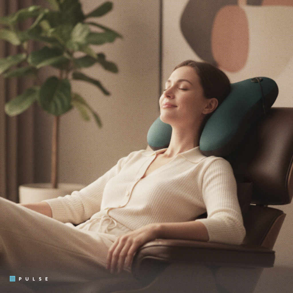 LUFTREST™ Pulse – Neck & Back Massage Pillow